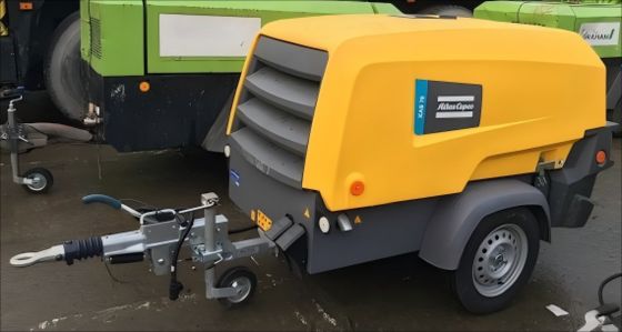 Kompresor portabel kuning XAS 78KD Kompresi tingkat Ringan dan desain portabel