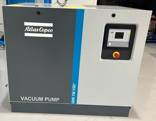 Pompa vakum industri AC GHS 730 VSD + dengan daya poros 11 KW dan tingkat kebisingan rendah 51-73 DB A