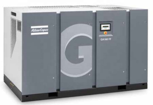 Oil Injected Rotary Atlas Screw Air Compressor Ga200+ 5,5-10,9 Bar Tekanan Kerja