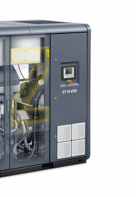 ZT18-55VSD Minyak Bebas Atlas Sekrup Kompresor Udara Pendingin Udara 50~60Hz 10,5m3/min