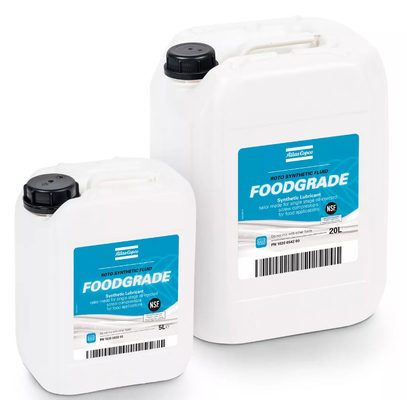 Lubricant kelas makanan untuk Roto Synthetic Oil Injected Rotary Atlas Screw Air Compressor