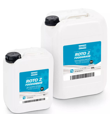 Lubricant kelas makanan untuk Roto Synthetic Oil Injected Rotary Atlas Screw Air Compressor