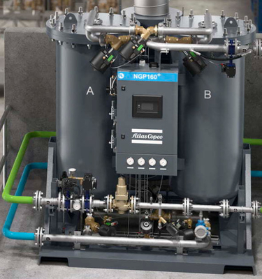 Perlindungan yang kuat dari adsorbent PSA nitrogen generator dengan terus menerus pengawasan udara masuk pada NGP + 160-360