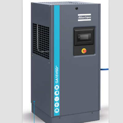 50 60Hz Atlas VSD Plus Kompresor Udara Aluminium 15 KW Rotary Screw Compressor