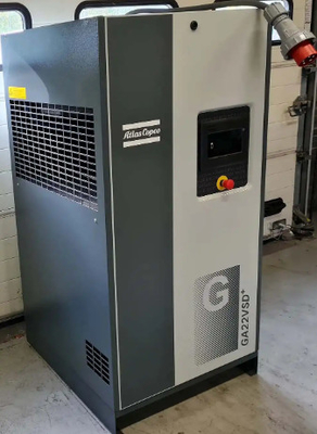 Kompresor Udara Sekrup Atlas VSD Plus Ga22vsd+ Penghematan Energi