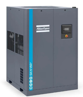 Atlas VSD Plus Rotary Screw Air Compressor GA75VSD++ dengan Dibangun di Pengering