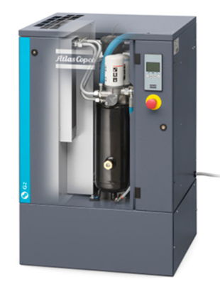 G2 Atlas G Series Rotary Screw Minyak disuntikkan Motor Alloy Aluminium Dengan Dibangun di Lubrication Kering