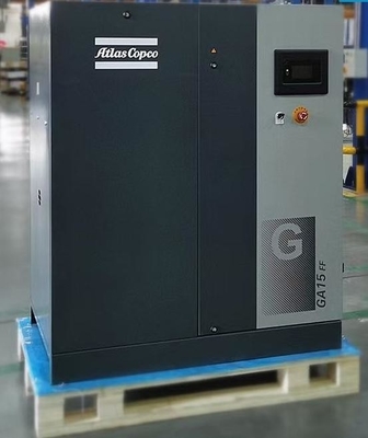 Atlas GA Series GA15 Tekanan kompresor udara piston 1.67-2.7 M3/min Dibangun di pengering udara