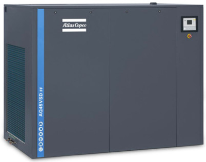 Air Cooling Direct Drive 45KW/60HP Oil Free Screw Air Compressor AQ45VSD Dengan Kandungan Minyak 0 Ppm