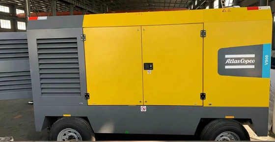 FAD 25,4-22,8 M3/min Kompresor udara portabel listrik tugas berat V900 dengan penutupan otomatis