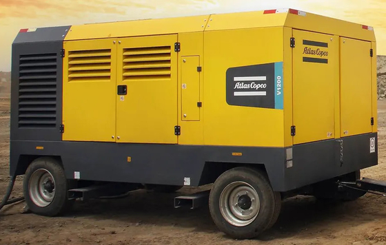Professional Grade Portable Compressor V1200 Dengan Tekanan Nominal 15-25 Bar Warna Kuning