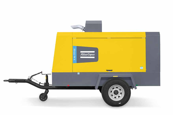 Kompresor portabel X-AIR+ 777-22 dengan tekanan 13-22 bar dan warna kuning