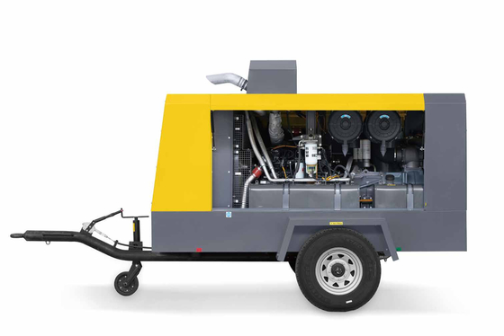 Kompresor portabel X-AIR+ 777-22 dengan tekanan 13-22 bar dan warna kuning