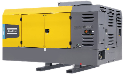 Kompresor portabel Atlas Copco XRHS 888 untuk tekanan stabil dan volume gas di sumur air panas bumi dan pipa