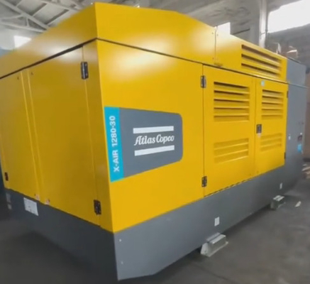 Kompresor portabel yang nyaman X-AIR 1280-30 dengan FAD 36.5/343./32.1 M3/min dan standar emisi GIV