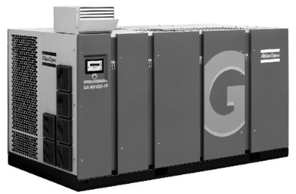 Rotary sekrup minyak disuntikkan GA160VSD GA Series Of Atlas Dengan Dibangun-in kering