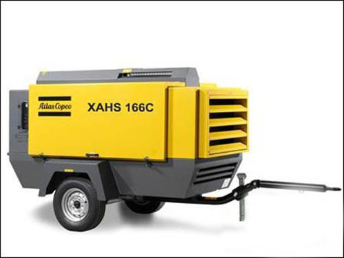 Kompresor udara portabel ukuran menengah Atlas XAHS166C Teknologi Common Rail Tekanan Tinggi untuk mengurangi konsumsi bahan bakar