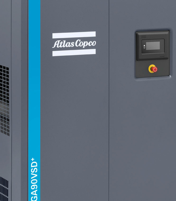 Ga90 Kompresor Udara Minyak Disuntik Rotary Atlas Screw Compressor Udara