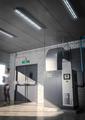 Ga90 Kompresor Udara Minyak Disuntik Rotary Atlas Screw Compressor Udara