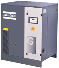 Ekonomi minyak disuntikkan Atlas sekrup kompresor udara kompak G7 7kw