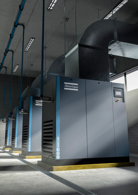 G37-90 Rotary Atlas Screw Air Compressor dengan Separator Mekanis Terintegrasi untuk Penghapusan Kondensat