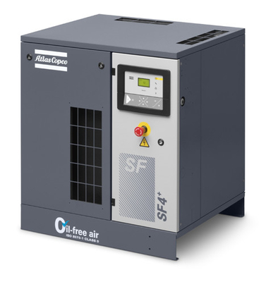 22kw Air Injected Atlas Screw Air Compressor AQ 22 VSD Oil Free