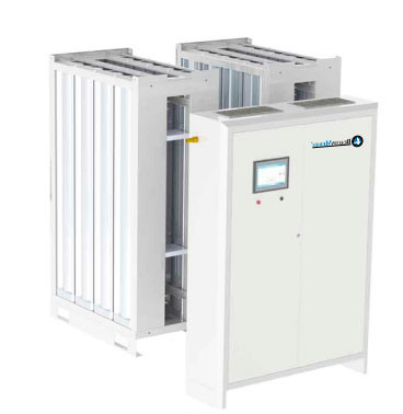 Aluminium Alloy PSA Type Oxygen Generator Ukuran 530 × 860 × 1780mm