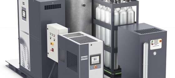 kemurnian 97% 96% Atlas Nitrogen, di lokasi Nitrogen Generator NGM4+ 445kg Berat