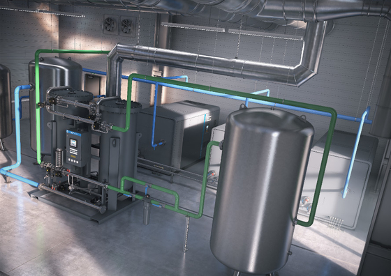NGP50 PSA Nitrogen Generator Atlas Aluminium Alloy Material