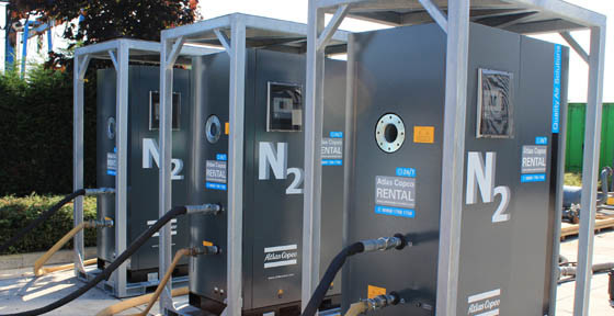 NGP115 Atlas Nitrogen, PSA Nitrogen Gas Generator 1191kg Berat