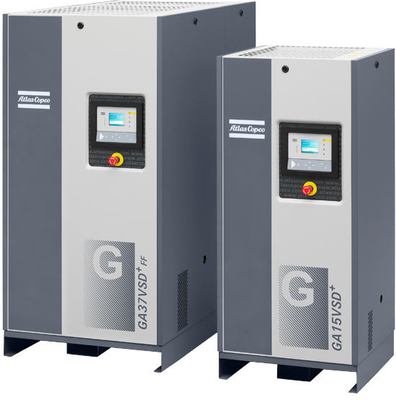 70kw Atlas GA 75+VSD, Atlas Screw Air Compressor Konversi Frekuensi