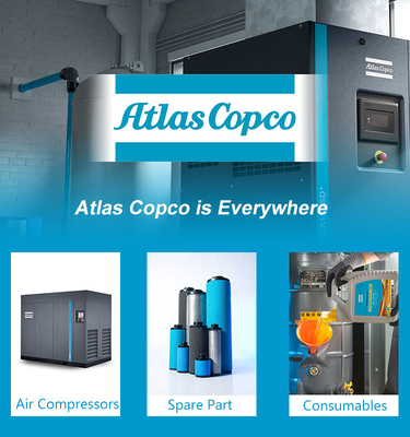 Kompresor udara sekrup Atlas suku cadang pendingin air minyak