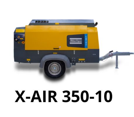Full Load 2300 Rpm Portable Compressor X-AIR 350-10 Featuring 1 G1 1 2 Exhaust Valve Dirancang untuk Keandalan Maksimum dan Industri Serbaguna
