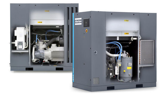 Aluminium Alloy Rotary minyak disuntikkan Atlas Screw Air Compressor Ga55