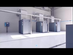 Kamar kompresor gigi yang didinginkan udara.